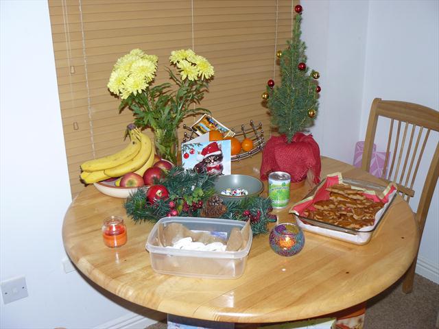 Náš vánoční stůl i s cukrovím